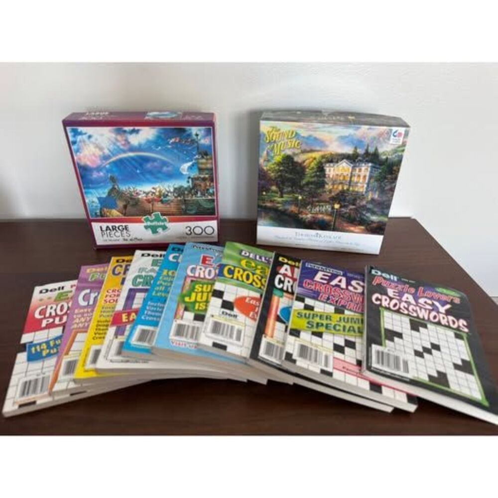 Bundle of 10 NWT Crosswords and 2 Puzzles